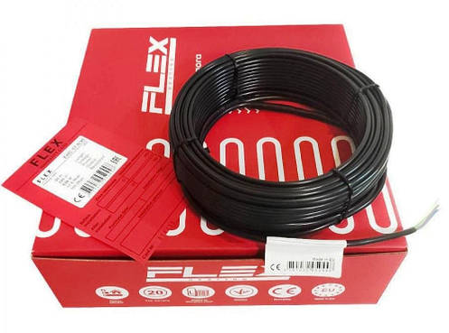 Тонкий двожильний нагрівальний кабель FLEX EHC 17,5 Вт/пог. м (Ø 4,0 мм) 10,0 м², фото 2