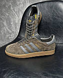 Кросівки Adidas Gazelle Brown з натуральної замші, фото 5