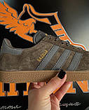 Кросівки Adidas Gazelle Brown з натуральної замші, фото 8