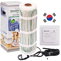 Комплект теплої підлоги Thermogreen TGMT 1 м2 150 Вт + терморегулятор Heat Plus M5.16 білий