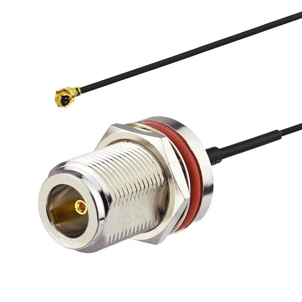 Антенний N-Type Female (мама) - IPEX uFL перехідник 20см пігтейл для 4G 3G модемів, WiFi роутерів