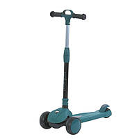 Самокат триколісний iTrike (колеса зі світлом, кермо регулюється, музика, світло) JR3-138-M Зелений