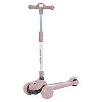 Самокат триколісний iTrike (колеса зі світлом, кермо регулюється, музика, світло) JR3-138-P Рожевий