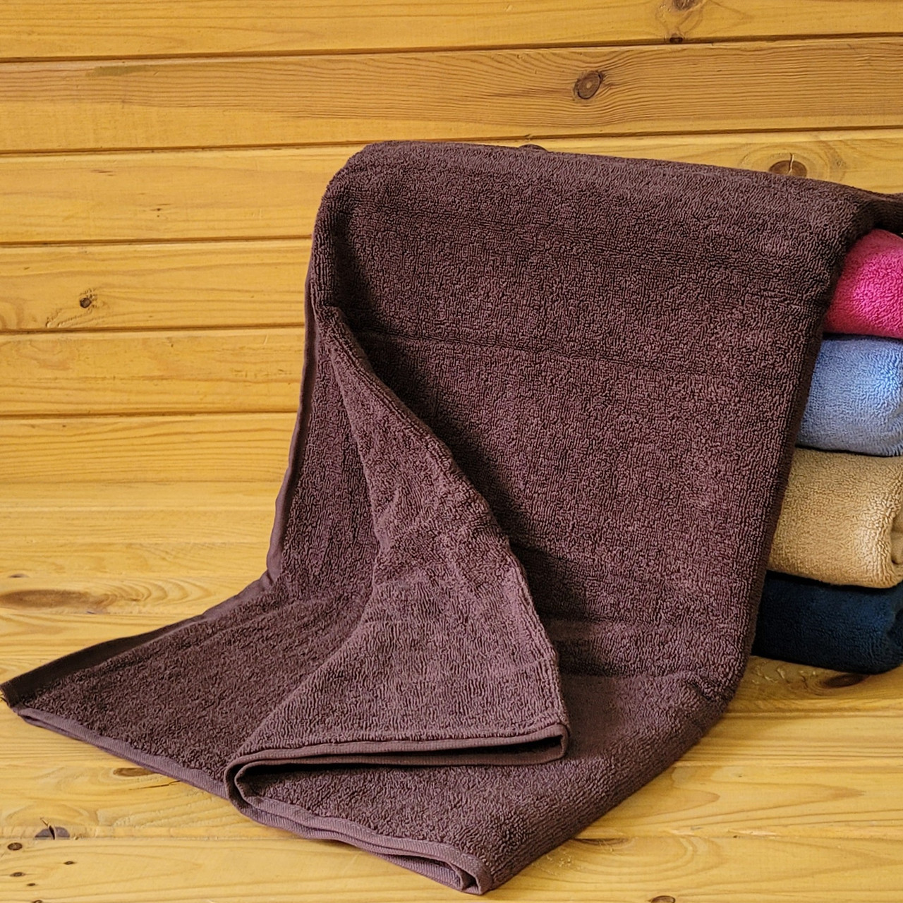 Махровий рушник 70*140 см для бані Шоколад