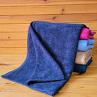 Махровий рушник 70*140 см для бані Антрацит