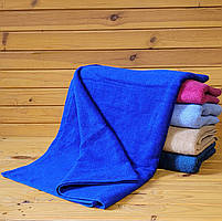 Махровий рушник 70*140 см для бані Синій