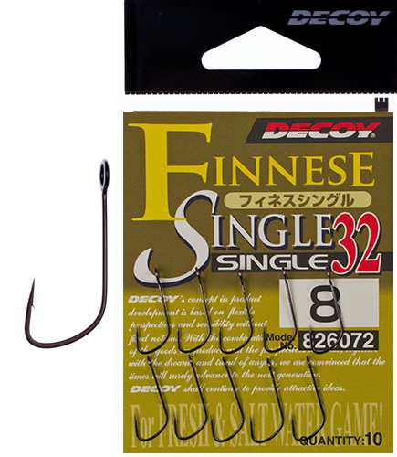 Гачок Decoy Single 32 #6 (10 шт/уп), фото 1