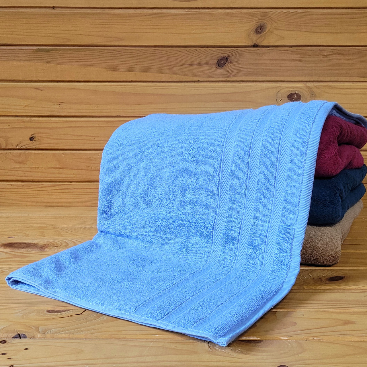 Махровий рушник 70*140 см для бані Блакитний