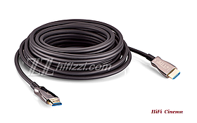 TTAF HDMI 2.1 AOC 48 Gbps 24K Gold 10m оптичний кабель HDMI 10 метрів