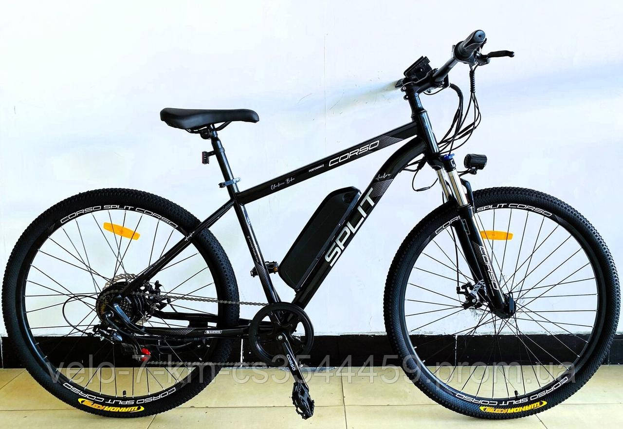 Електровелосипед Corso «Split» 29" дюймів рама сталева 19``, двигун 350W, акум. 36V13Ah, Shimano 7 швидкостей, у коробці