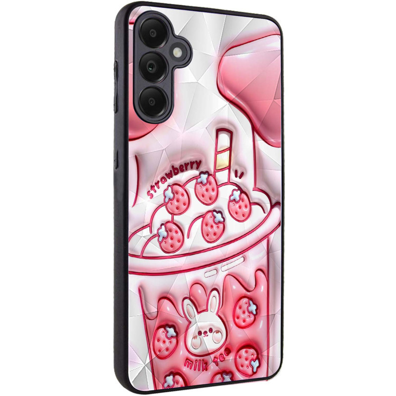 TPU+PC чохол Prisma Fluffie Full Camera для Samsung Galaxy A36 5G з креативним принтом Strawberry