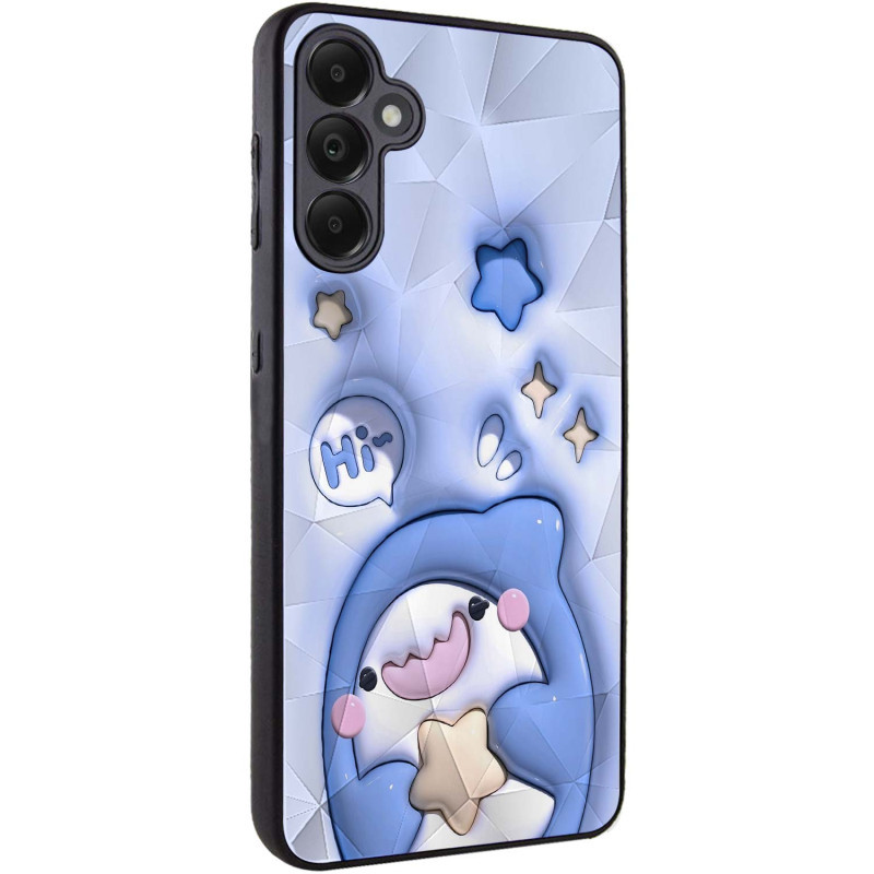 TPU+PC чохол Prisma Fluffie Full Camera для Samsung Galaxy A36 5G з креативним принтом Shark