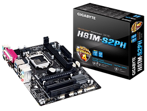 Материнська плата Gigabyte GA-H81M-S2PH LGA 1150 (GA-H81M-S2PH) Б/В