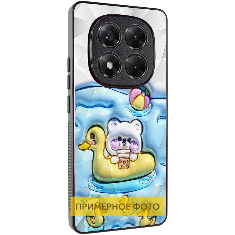 TPU+PC чохол Prisma Fluffie Full Camera для Xiaomi Redmi Note 14 4G (Int. version) з креативним принтом Ducklings, фото 1