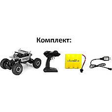 Радіокерована модель Баггі з повним приводом Rock Buggy 4x4 швидкісний позашляховик для гонок по бездоріжжю, фото 6