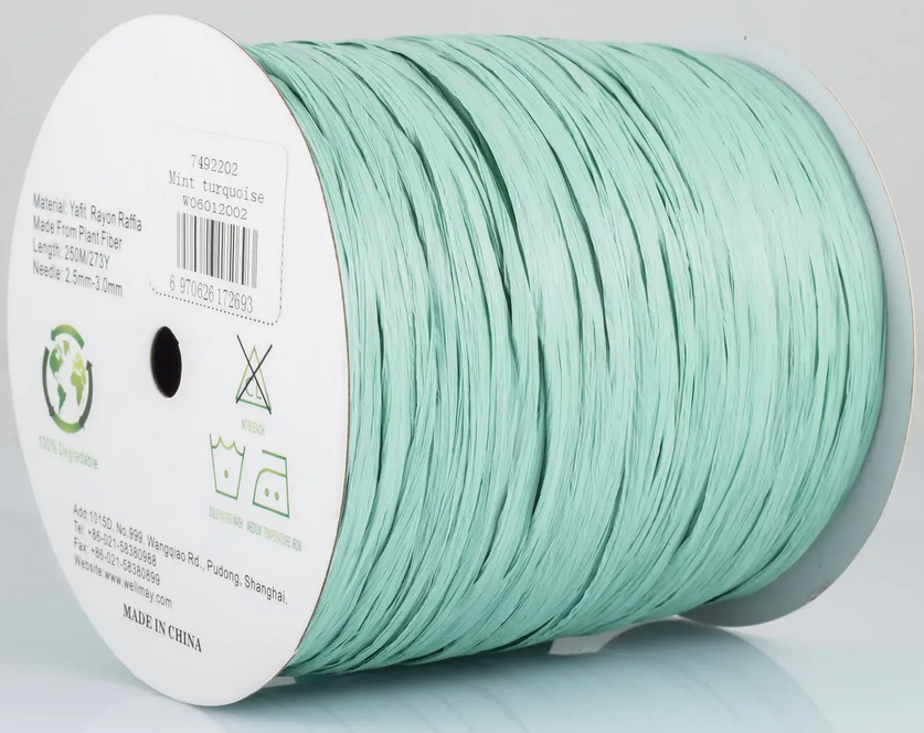 Ispie(рафія)-122B Mint turquoise, фото 1