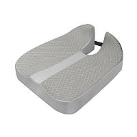 Ортопедична подушка Memory Foam для автомобіля та офісного крісла 45*43*6 см Сірий
