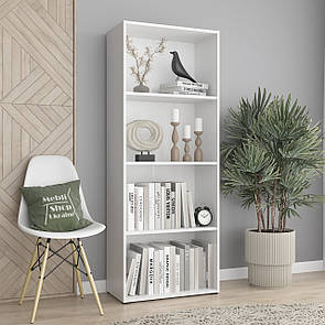 Стелаж на 4 комірки, книжкова полиця для дому та офісу