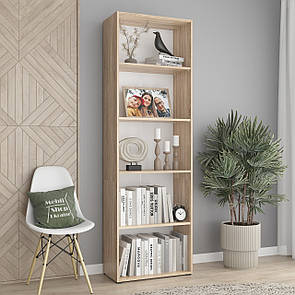 Стелаж на 5 комірок, книжкова полиця для дому та офісу