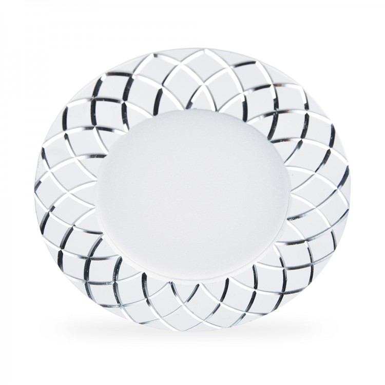 Світлодіодний світильник Feron AL780 7W 560Lm 4000K білий / хром (LED панель кругла) Ø108x28мм в натяжну стелю, фото 1