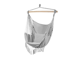 Бразильське підвісне крісло-гамак Malatec з подушками та кишенею, 150×120 см, Польща