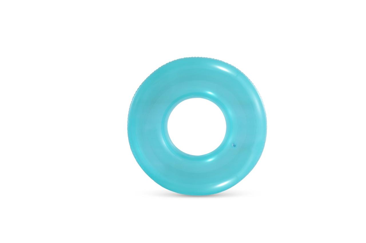 Надувне коло Intex 59260 «Прозорий light sea wave», Ø 76 см