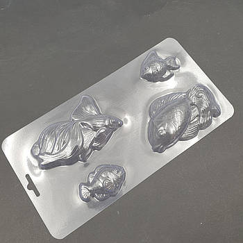 Молд для шоколаду Рибки — 4 шт.