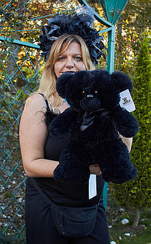 М'яка іграшка Чорний Ведмедик  50 см Мила іграшка М'який ведмедик Іграшка плюшева Ведмеди