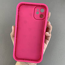 Чохол для Apple iPhone 11 чохол з високими бортами з сердечками на телефон айфон 11 малиновий q06e, фото 2