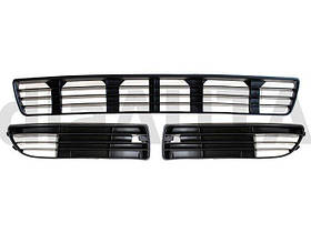 Audi A4 B5 94-00 сітка в передній бампер лівий + правий + середня комплектект