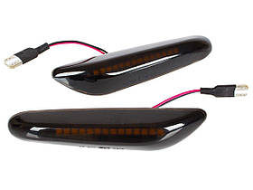 Світлодіодні поворотники BMW E90 E91 E92 E93 E46 E60 F30 F10 F11 | Бокові LED індикатори | 2 шт | Чорні