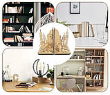 Підставка для книг 3D дерев'яна головоломка Саудівська Аравія M-73, фото 6