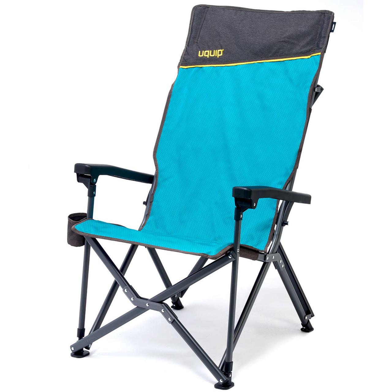 Крісло садове розкладне 200 кг Uquip Barry Blue/Grey