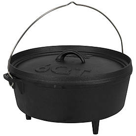 Казан з кришкою Bo-Camp Dutch Oven Cast Iron 31 cm / 5 L Black (2122410)