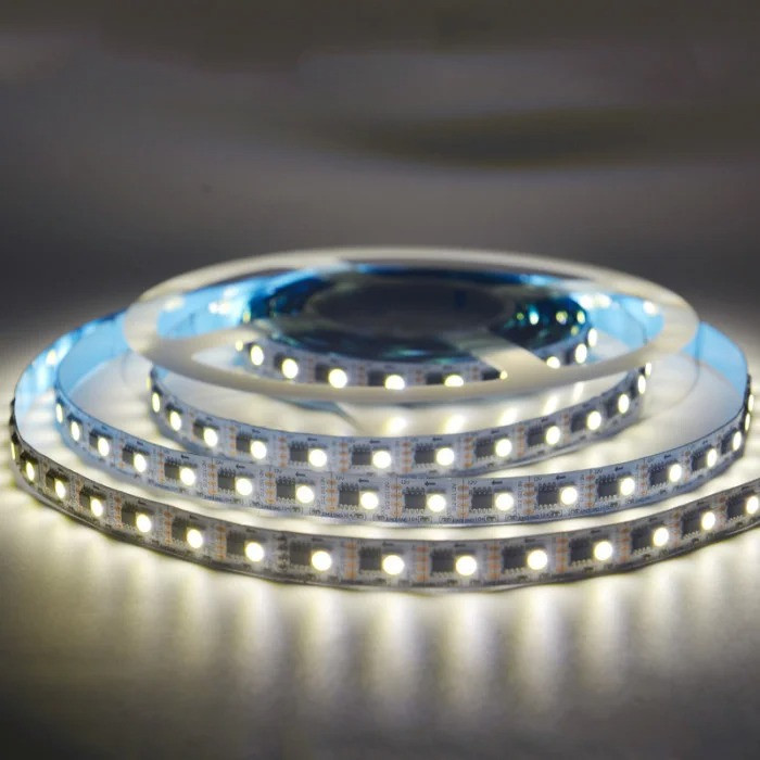 Адресна світлодіодна стрічка Smart SMD 5050 12V 60 д.м. GS8208/2303 Epistar біла 6000К IP65 (ціна 1м)