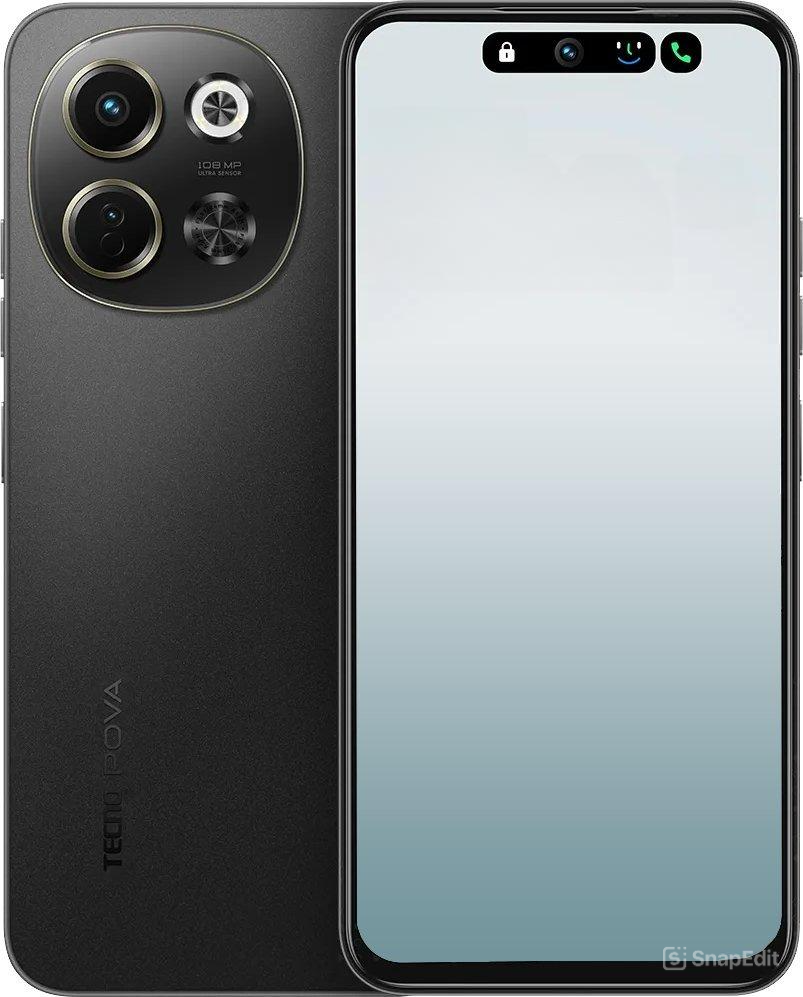 Гідрогелева захисна плівка на Tecno Pova 6 Neo 5G на весь екран прозора