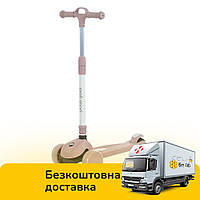 Самокат триколісний iTrike (колеса зі світлом, кермо регулюється, музика, світло) JR3-138-P Рожевий