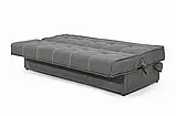 Диван прямий Лукас (стандарт) рогожка сірий, фото 4