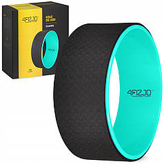 Колесо для йоги та фітнесу 4FIZJO Dharma Black/Turquoise (P-5907222931448)
