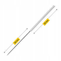 Голки акупунктурні 4FIZJO 0.25 х 25 мм з напрямною 100 шт (P-5907739318930), фото 2