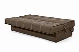 Диван прямий Лукас (стандарт) рогожка коричневий, фото 3