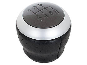 Hyundai Coupe 02-08 ручка перемикання передач чорна шкіра + сірий + сріблястий 6 передач