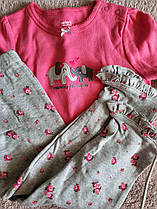 Комплект літній зі слоником Carter's 2в1 боді штани для дівчинки 83-86 см (24M)