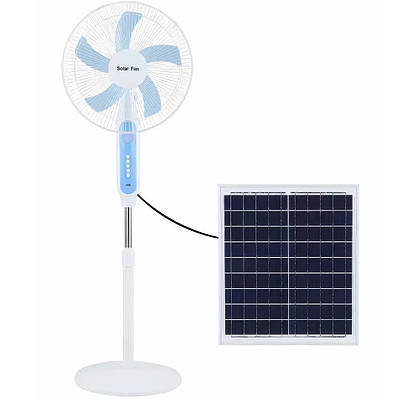 Вентилятор підлоговий із сонячною панеллю Solar Fun MNJ-188 Побутовий вентилятор із кнопковим керуванням 209744