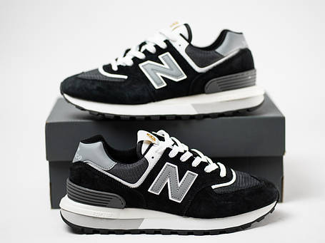 Чоловічі кросівки New Balance 574 Legacy Black White чорні, фото 1
