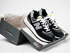 Чоловічі кросівки New Balance 574 Legacy Black White чорні, фото 3