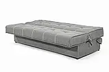 Диван прямий Лукас (стандарт) рогожка світло-сірий, фото 3