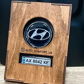 Обкладинка для документів з логотипом авто та держ номером