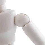 Велика, рухлива, дерев`яна людина RESTEQ, Дерев'яні action фігурка на підставці 32 см, фото 8