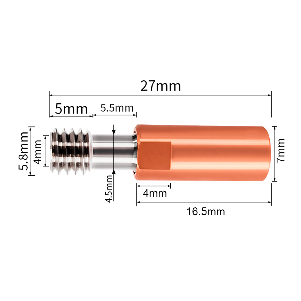 Біметалічний термобар'єр прохідний для 3D-принтера Creality Ender-3 4.0mm